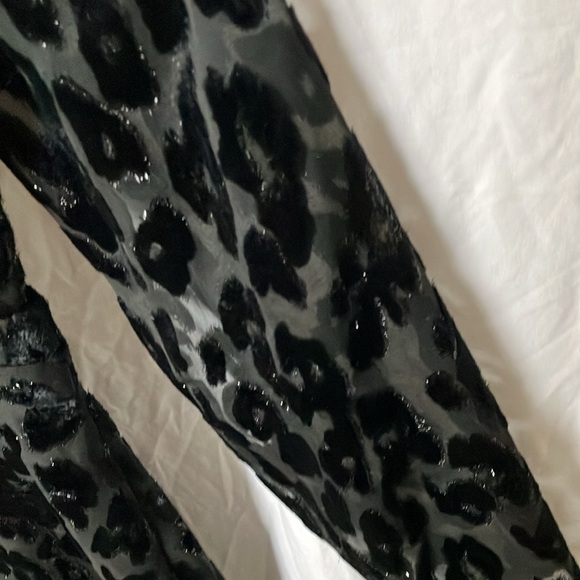 Express: Black on Black Cheetah Print Shimmer Dress- S - Picture 6 of 16